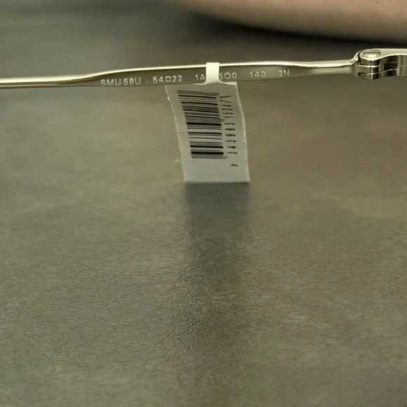 Miu Miu Oval Skinny Sunglasses Mu 58us 1ab 5o0 Black Silver/Grey NWT - Picture 13 of 15